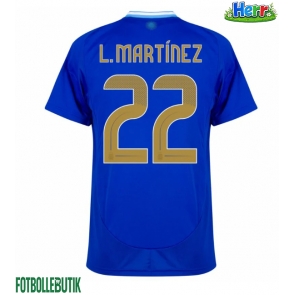 Argentina Lautaro Martinez #22 Bortatröja Copa America 2024 Kortärmad